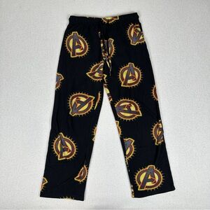 Marvel Avengers Logo Black Lounge Pajama Pants